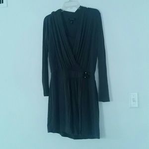 Grey Wrap Dress